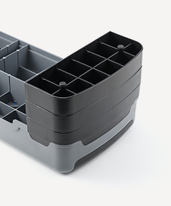 БЕЗ УПАКОВКИ Степ-платформа фиксирующаяся STARFIT SP-204 90х32х25 см, 3-уровневая