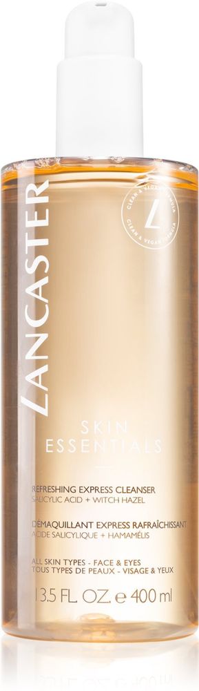 Lancaster Skin Essentials Refreshing Express Cleanser - очищающая вода для лица для лица и области вокруг глаз /   400  ml  / GTIN 3616301791140