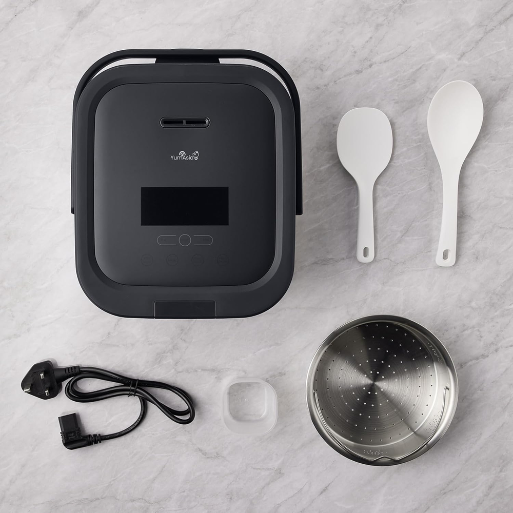 Yum Asia Рисоварка Hotaru Rice Cooker, 3 чашки, 0.54 л ( Slate Grey)