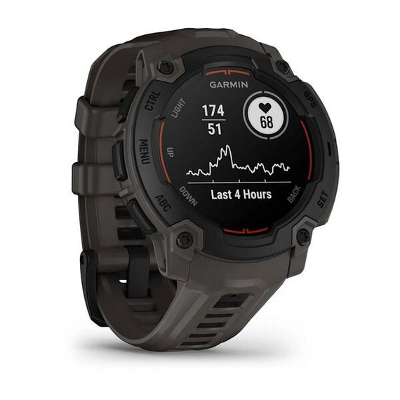 Умные часы Garmin Instinct E 45 mm Black with Charcoal Band (010-02933-00)