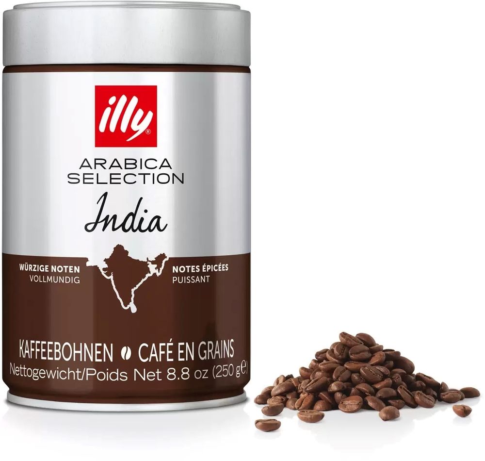 Кофе в зернах ILLY India Индия 250 г 4 шт