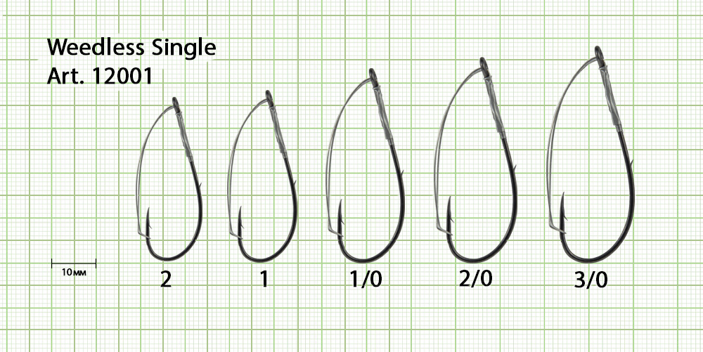 Крючок незацепляйка Fish Season 12001 Weedless Single