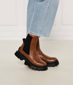 Кожаные челси Fabyan_ChBootie_LT HUGO - коричневый(50529892)