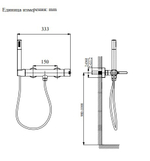 Смеситель для душа AltroBagno Unione 030602 Cr