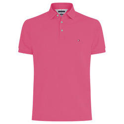 Мужское теннисное поло Tommy Hilfiger Core 1985 Slim Polo - deep crimson fruit