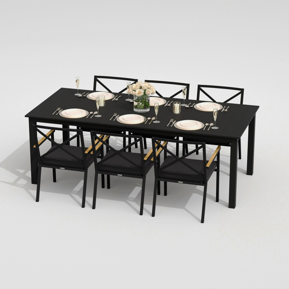 Стул Ideal Patio ФЕСТА антрацит - каркас карбон