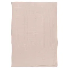 Набор из двух вафельных полотенец изо льна цвета пыльной розы из коллекции essential, 50х70 см