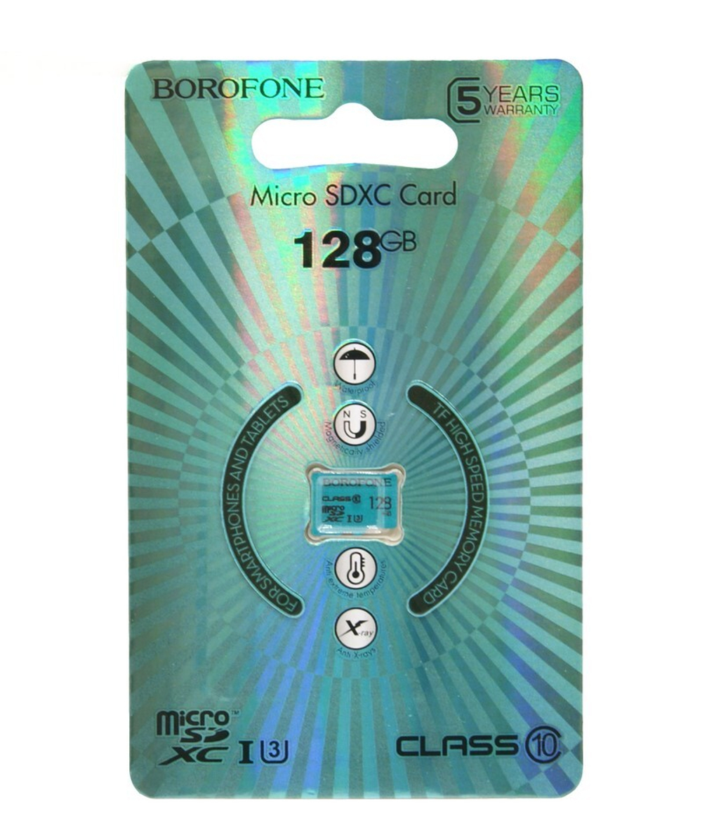 Micro SDHC карта памяти 128ГБ BOROFONE Class 10