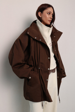 Тренч - парка шоколадная
