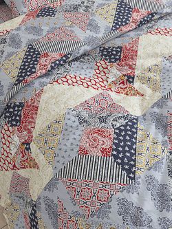 Постельное белье Сказка "Пэчворк" евро Наволочка 70х70 см 2 шт Простынь 240х215 см Пододеяльник 200х215 см, перкаль