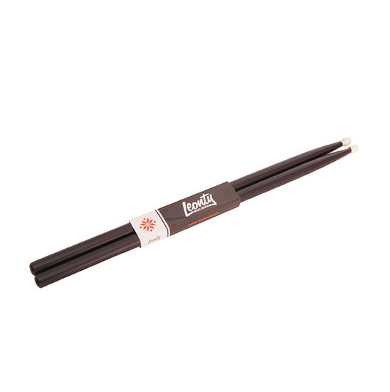 Барабанные палочки, граб, деревянный наконечник, черные, Leonty LB2BW 2B