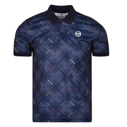 Мужское поло теннисное Sergio Tacchini Nonsentric Polo - navy/gold