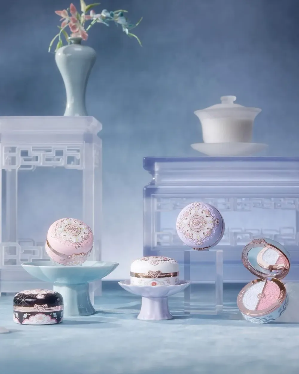 Румяна для лица Flower Knows Butterfly Cloud Duo Blush - 03 Pastel Lotus