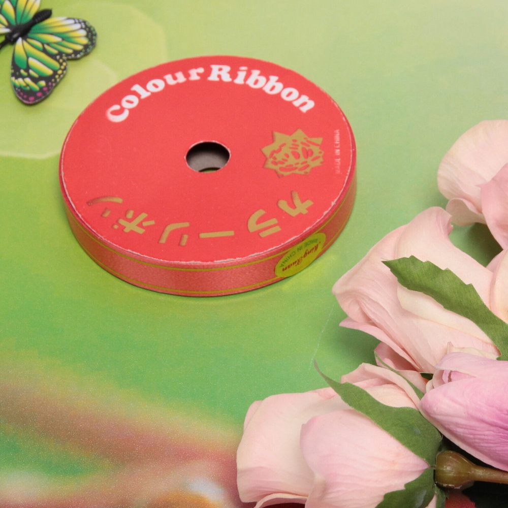 Лента «Блеск»1,6 см, 10 м, Красный (пвх)