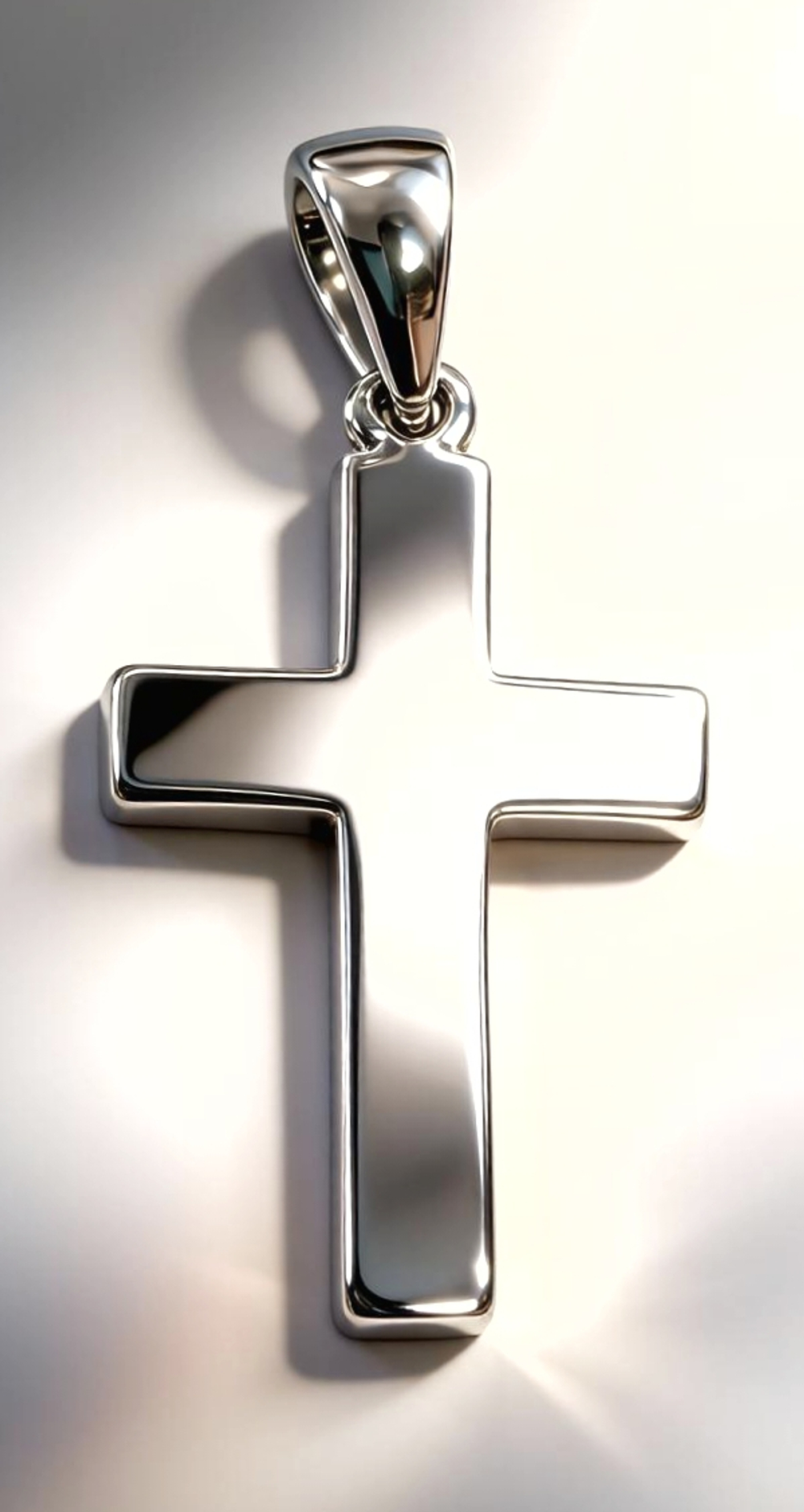 Ювелирная подвеска-крест из серебра 925 пробы с опалом