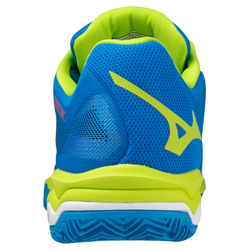 Мужские кроссовки для Падел Mizuno Wave Exceed Light Padel - peace blue/acid lime/white