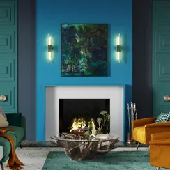 4360/10WL MIDCENT ODL23 221 изумрудный мрамор/золотистый металл Настенный св-к IP20 LED 10W 645Лм 3000K MARMI