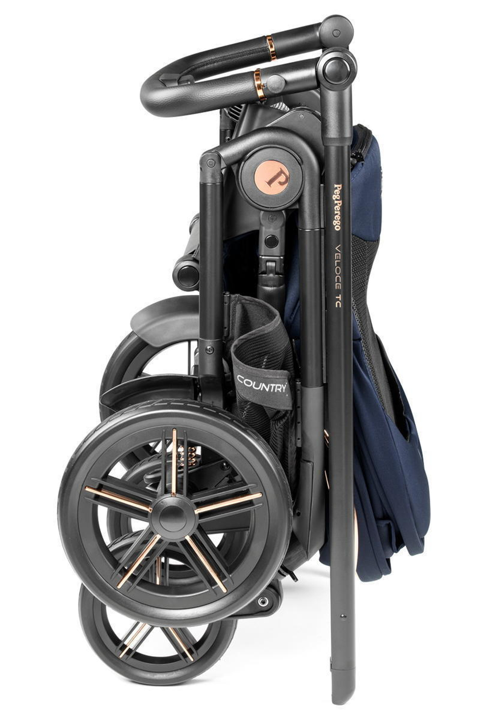 Коляска Peg Perego Veloce TC New Belvedere Lounge 3 в 1 Blue Shine
