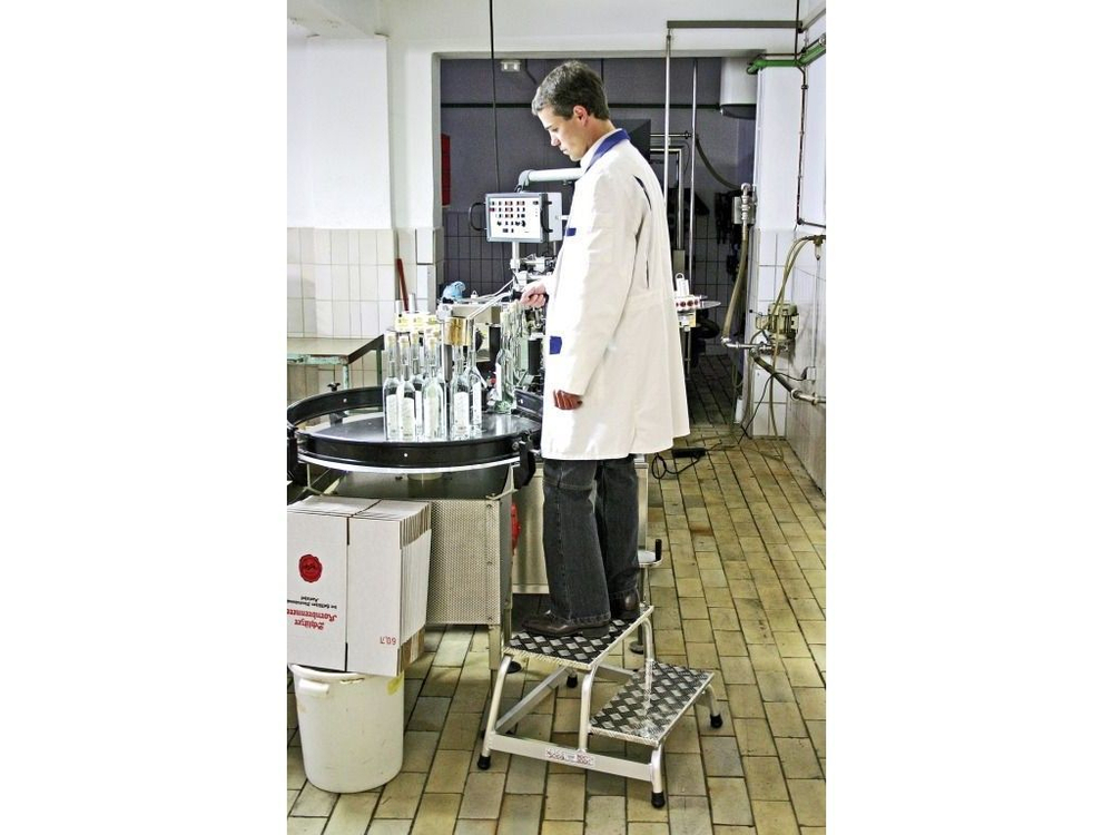 Монтажная подставка, 2 ступеньки, алюм (805027)