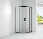 Душевой уголок Cezares Eco 90x90 ECO-O-R-2-90-C-NERO стекло прозрачное/профиль черный