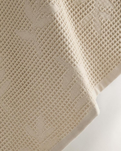 ZARA HOME КУХОННОЕ ПОЛОТЕНЦЕ С ВАФЕЛЬНЫМ УЗОРОМ, СВЕТЛО-БЕЖЕВЫЙ