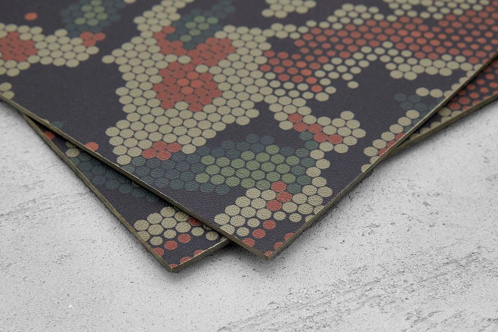 Kydex Camo dotted olive 2,03мм, лист 300x200мм