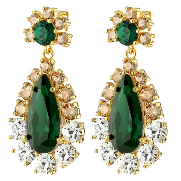 Серьги Dyrberg Kern LUCIA SG GREEN 390068