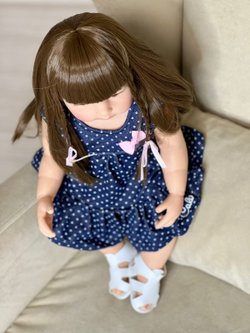 Кукла Реборн виниловая 55см в пакете (FA-125)