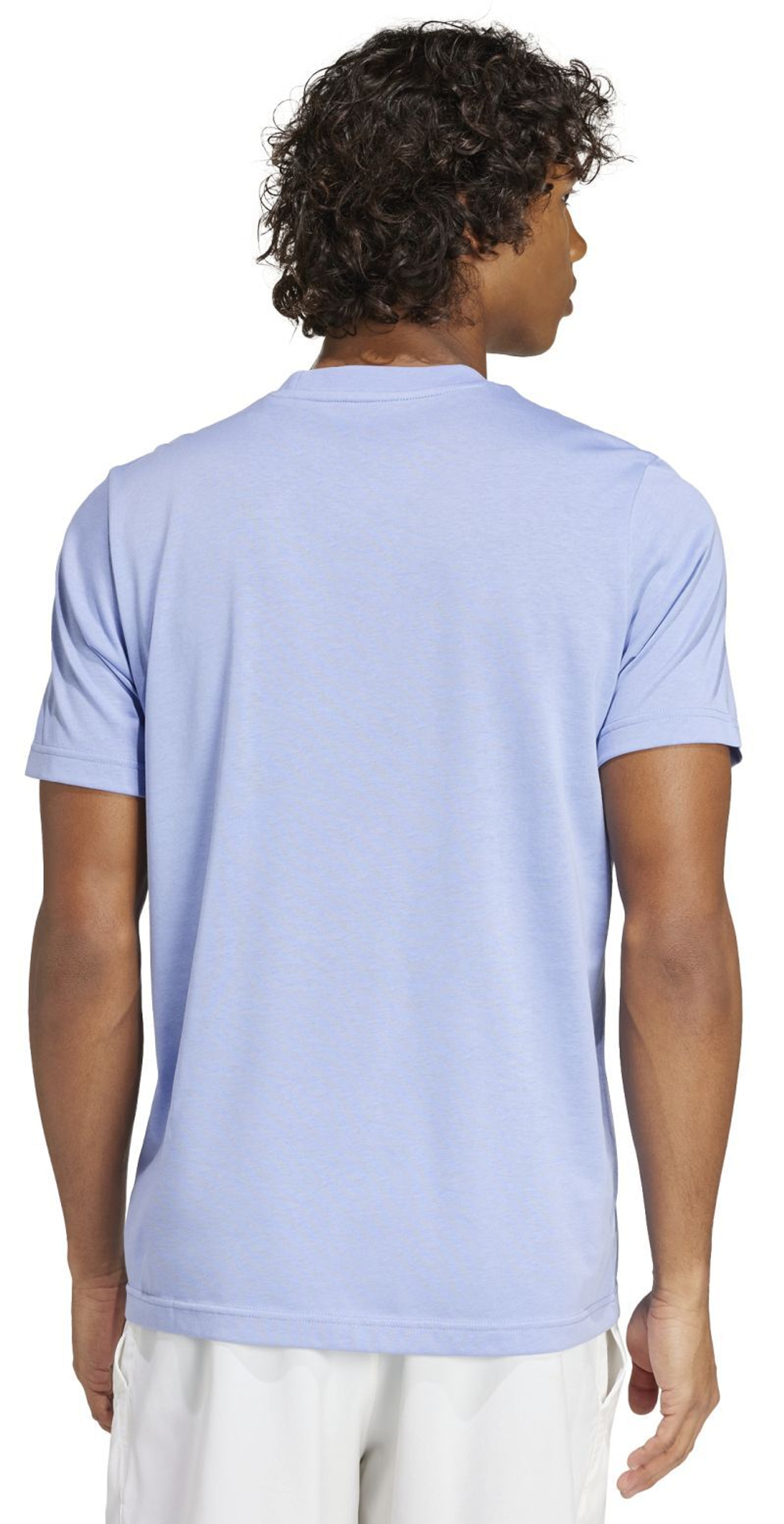 Мужская теннисная футболка Adidas Tennis Hi-Visibility Interview Graphic - небесный