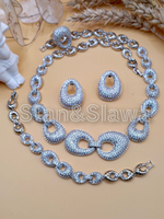 Набор украшений из кубического циркония."Блеск"