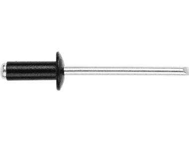 Заклепка вытяжная 4.0х10 мм алюминий/сталь, RAL 9017 (50 шт в зип-локе) STARFIX