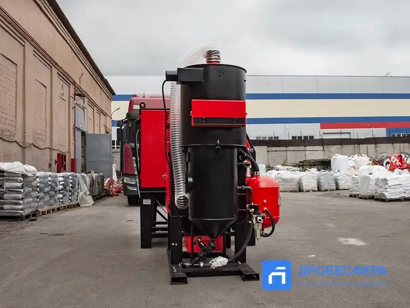 Пескоструйная камера PST КСО-150-Н-ФВР-М (4кВт) с боковой загрузкой