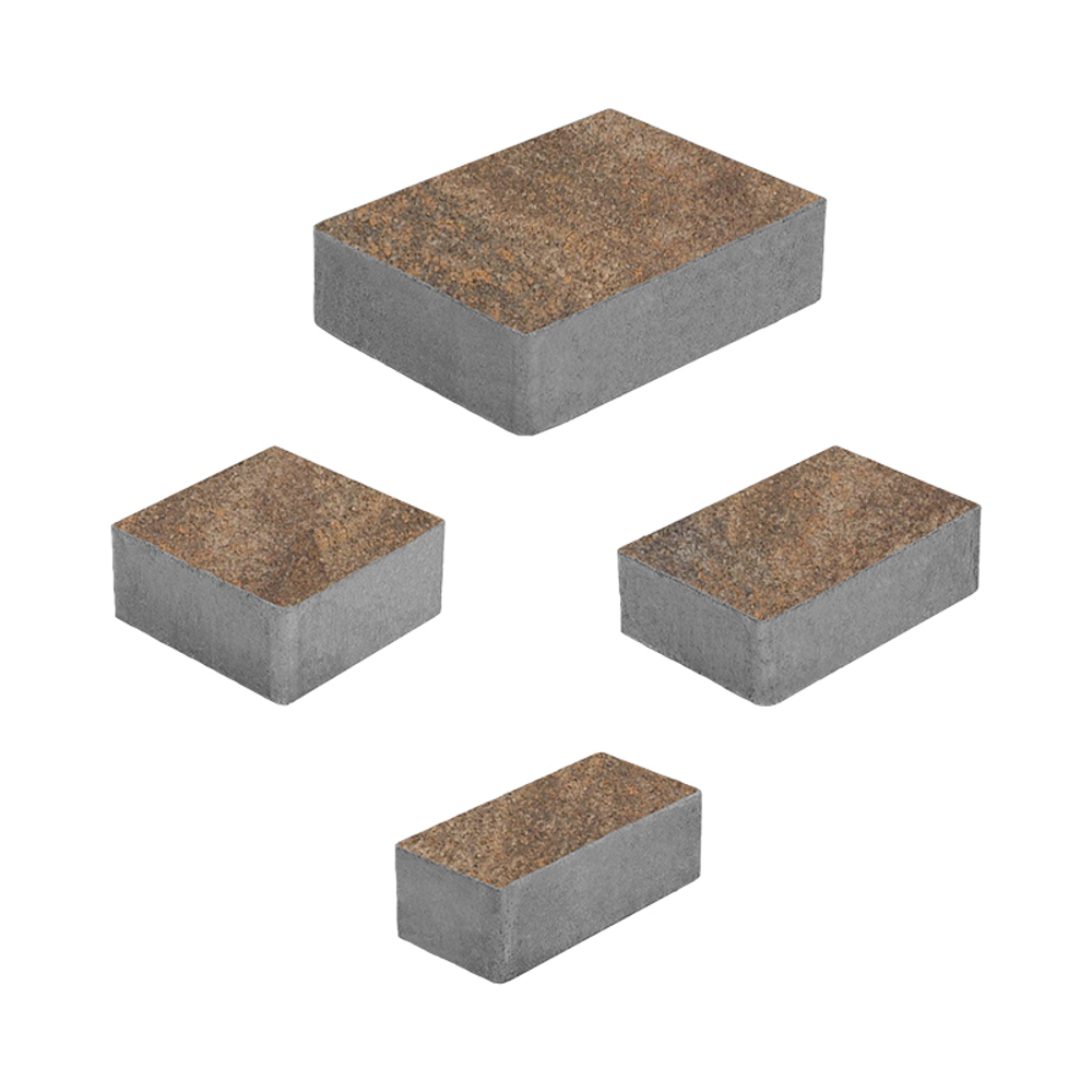 Тротуарная плитка МЮНХЕН - Листопад гранит Клен, комплект из 4 видов плит