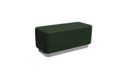 Vermont Пуфик PV-4 Latte Lux 412/Серебро 1000*450*425