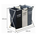Корзина для белья, для хранения грязной одежды, "Detachable Laundry Basket with novel & practical design, 3 секции / 120л