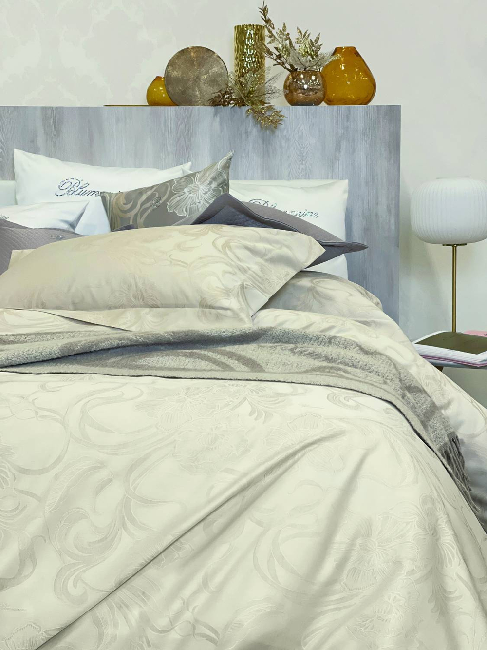 Постельное белье 2 спальное евро макси Blumarine Laperla Sahara светло-бежевое