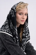 Платок «Тигр Еврейской автономной области. Черный»