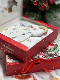 Пеленка Новогодняя Сказка фланель RinaAmari