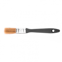 Кисть плоская "Евро" 3/4", натуральная щетина, пластмассовая ручка MTX