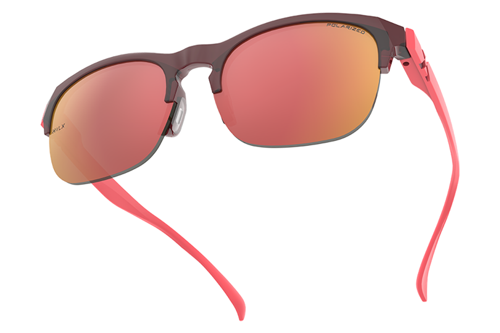 Спортивные очки HILX Interloop Shiny Crystal Dark Red Matt Solid Red / Red Mirror Polarized Lens