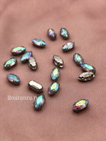 Стразы пришивные  в цапах лодочка кристалл хамелеон скидка