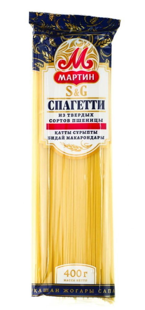 Макароны Мартин, спагетти, в/с, 400 гр
