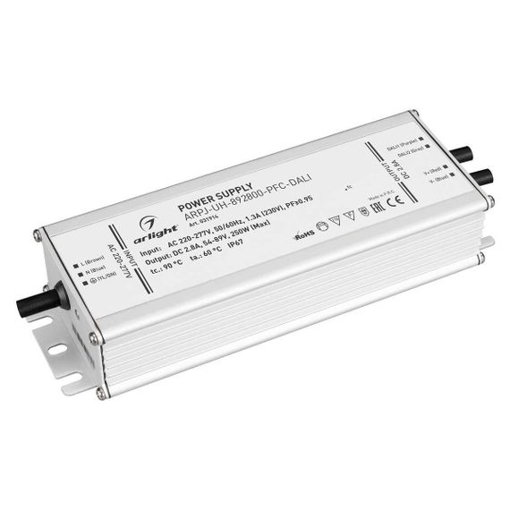 Драйвер Arlight ARPJ-UH-892800-PFC-Dali 54-89V 250W IP67 2,8A 031914