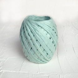 Рафия бумажная, мятная, 20 ярдов