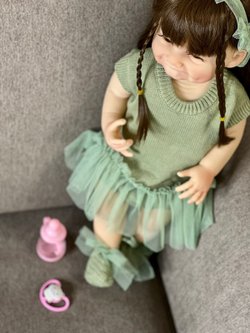 Кукла Реборн виниловая 55см в пакете (FA-129)