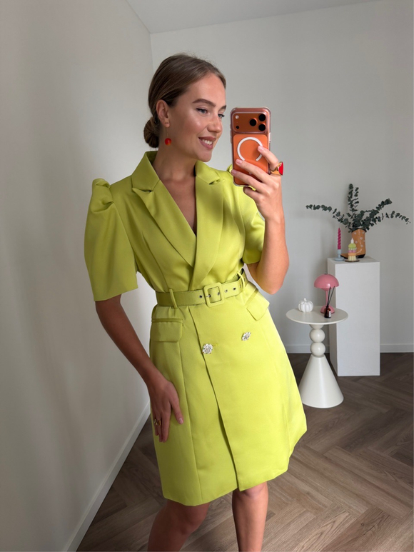 Платье-пиджак Каролайн васаби