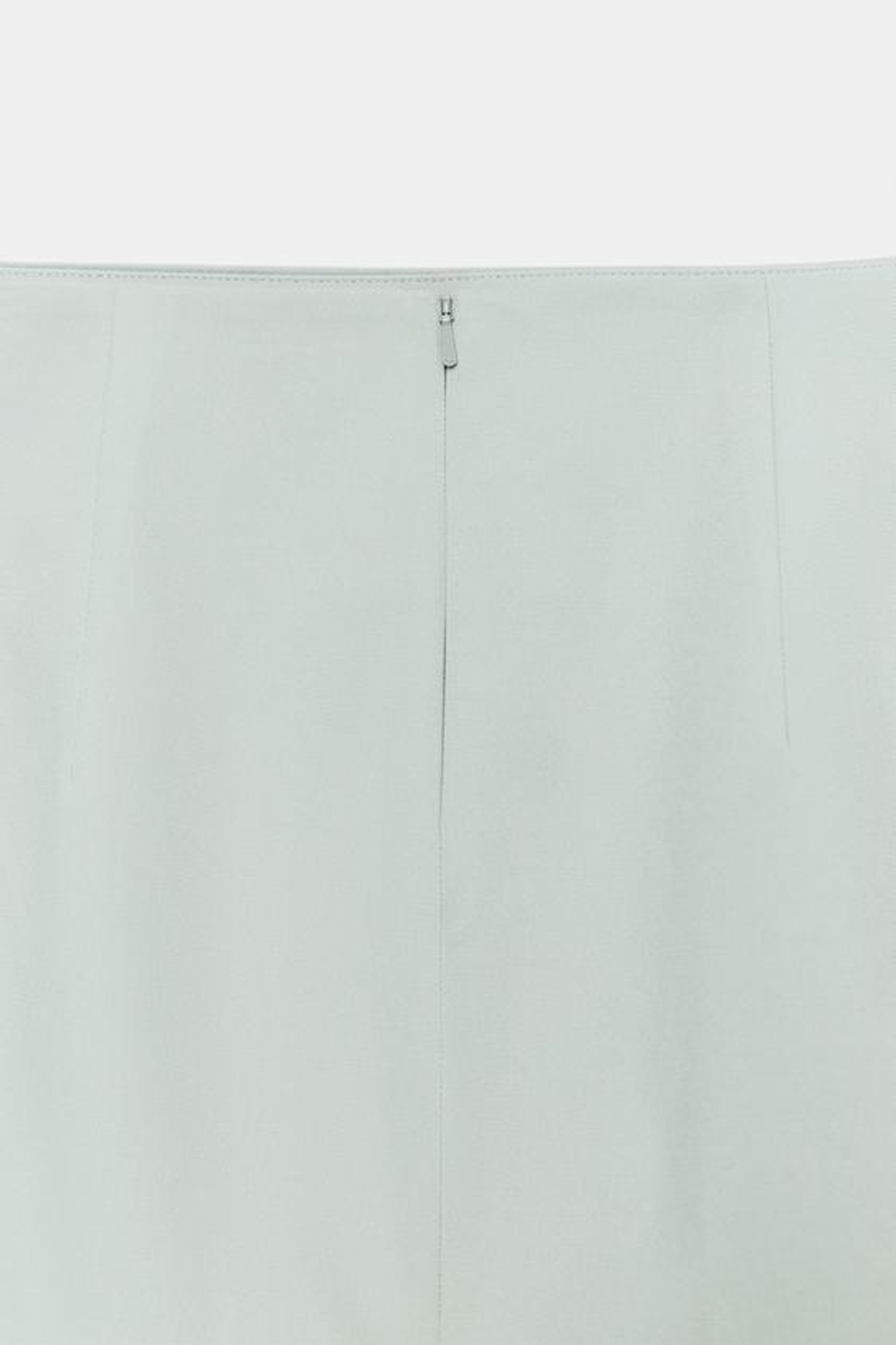 ZARA ЮБКА МИДИ С РАЗРЕЗОМ — ZW COLLECTION, СЕРЫЙ