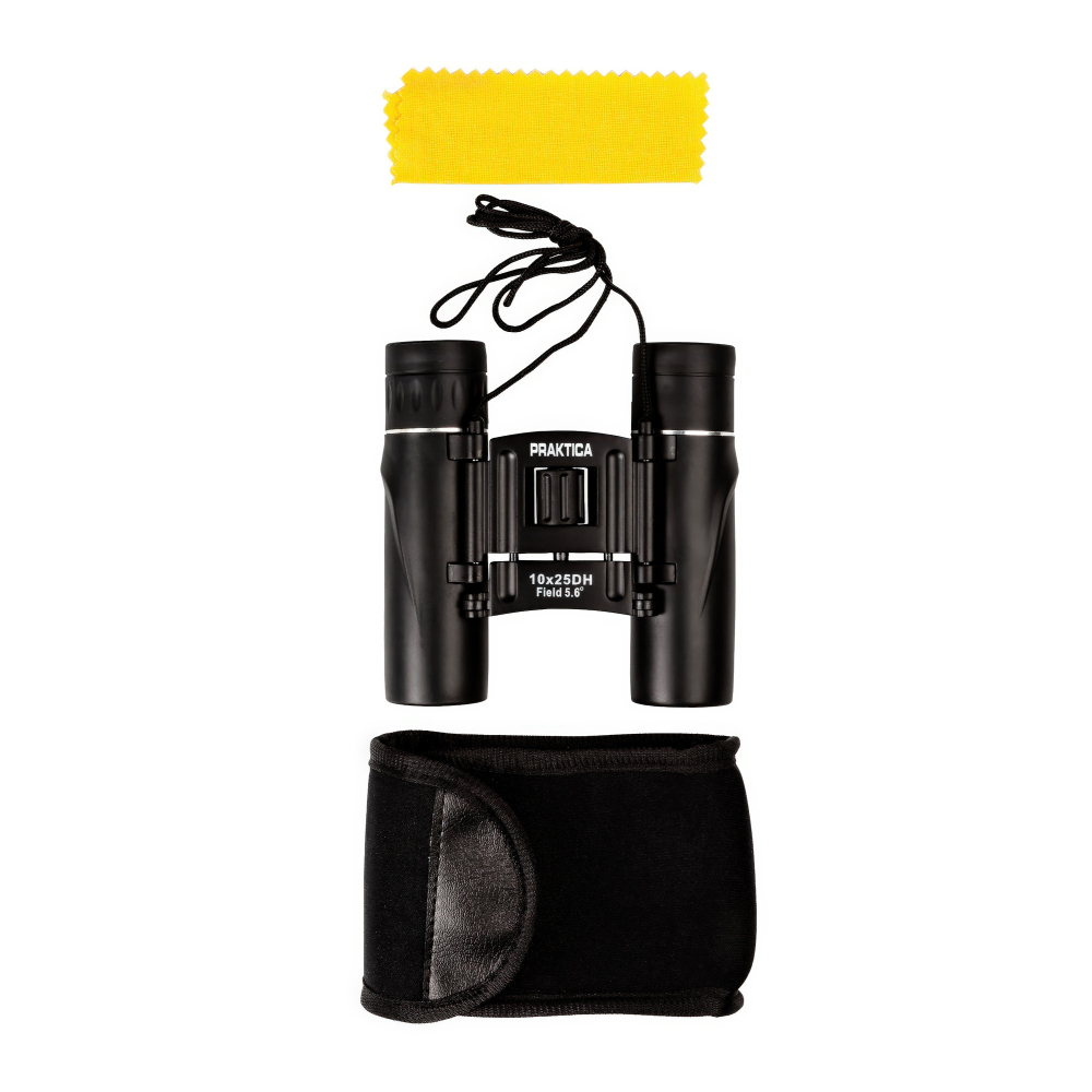 Бинокль Praktica Falcon 10x25 Black - Легкий и компактный корпус, удобный для транспортировки