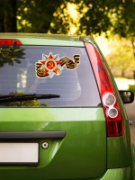 Наклейка на авто С днем Победы, 9 мая