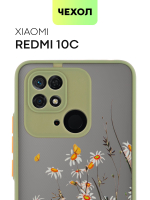 Чехол BROSCORP для Xiaomi Redmi 10C оптом (арт. XM-R10C-ST-TPU-KHAKI-PRINT)